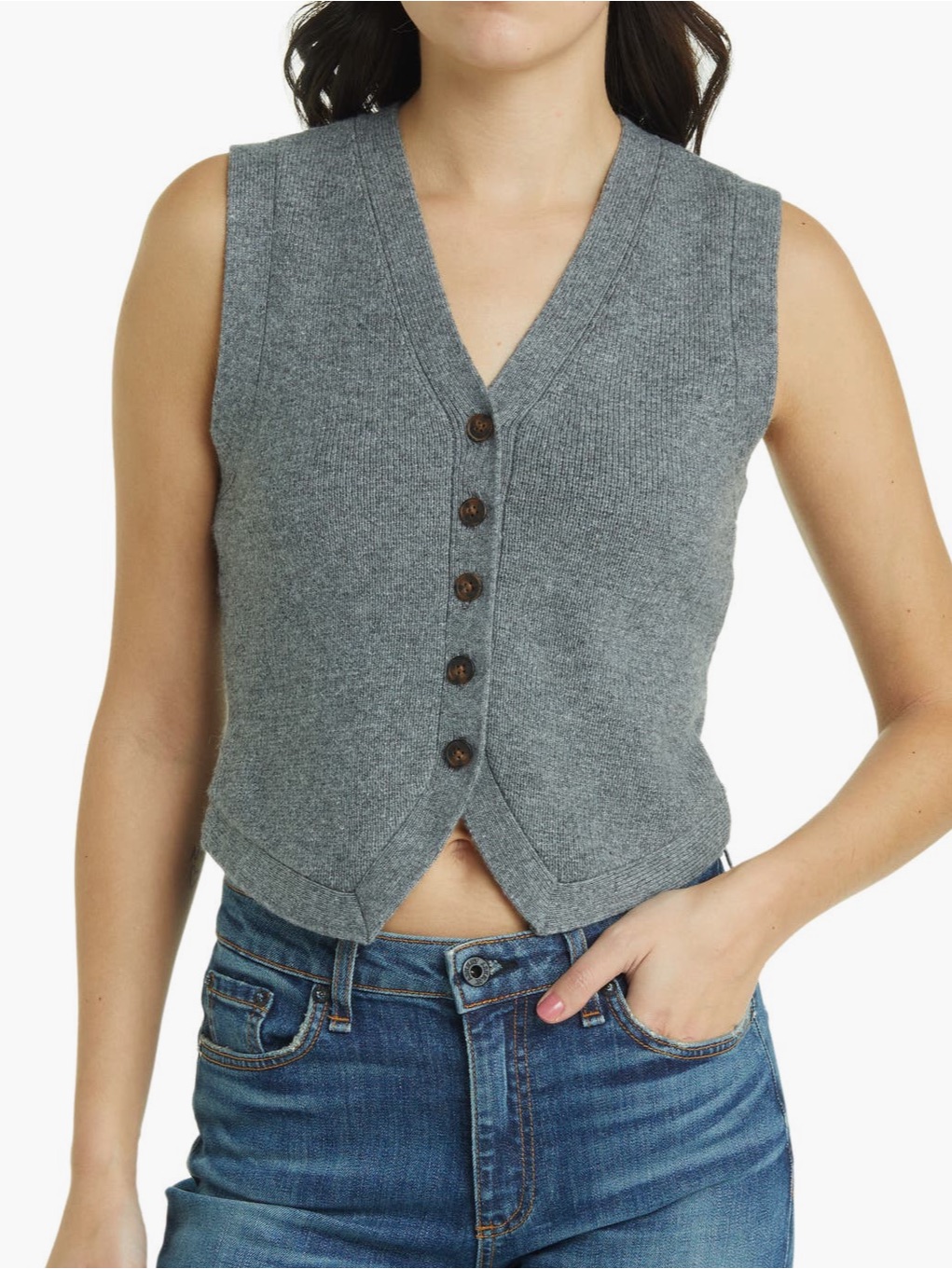 Madewell Nwt V-Neck Wool Blend Sweater Vest